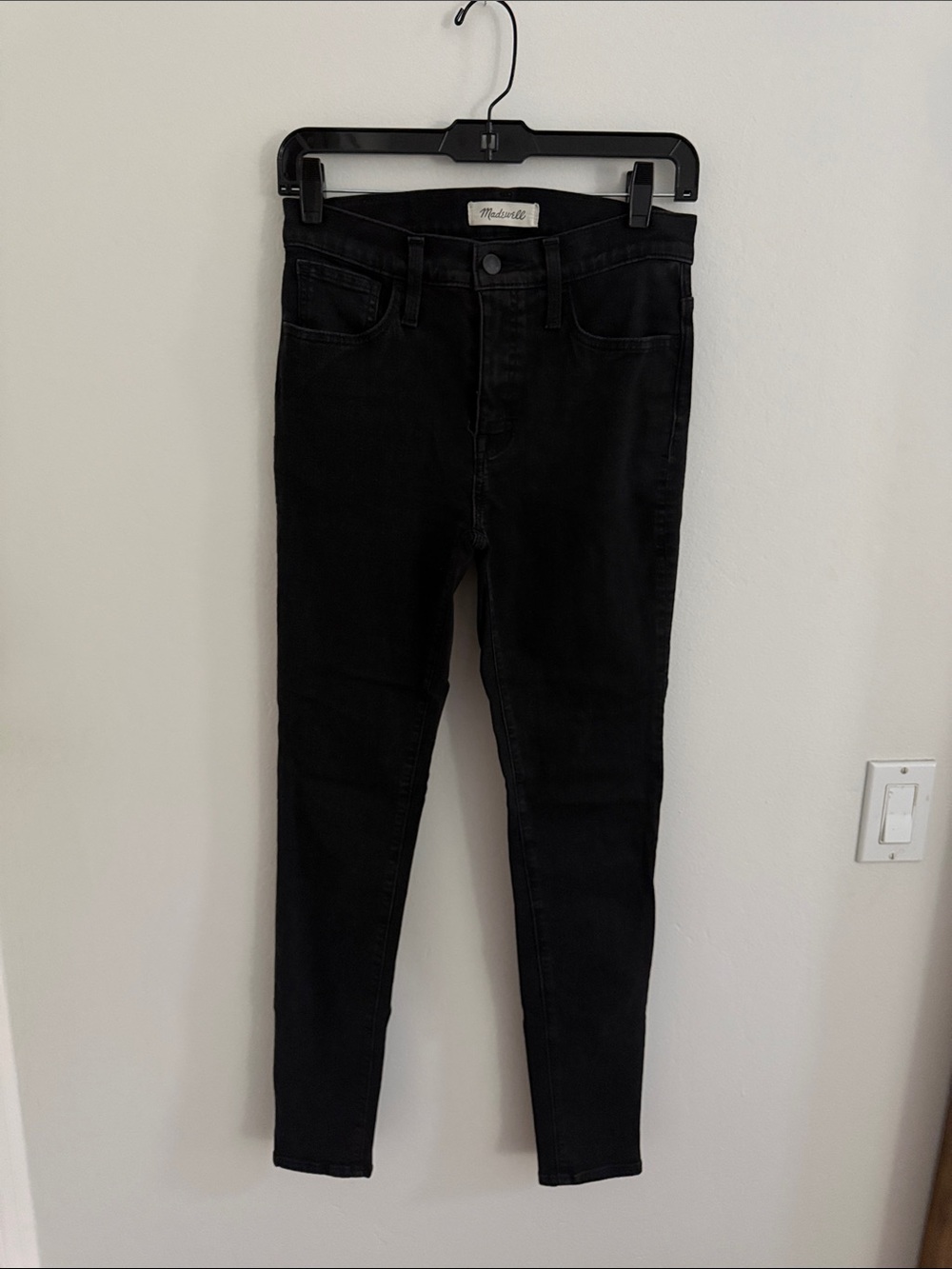 Madewell Black High-Rise Slim Jeans